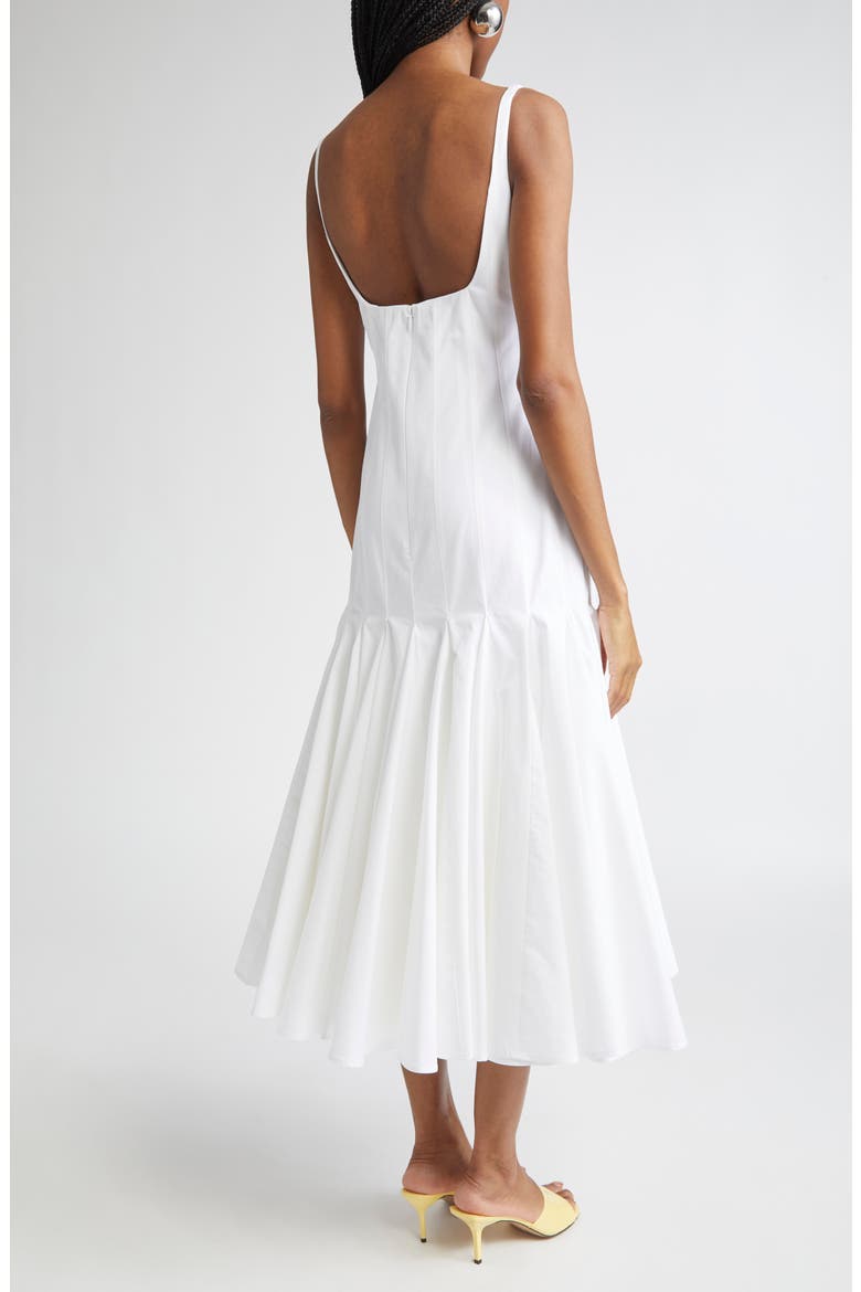 Dropp Robe La Robe Agave Drop Waist Cotton Poplin Midi Dress (Women) | Nordstrom