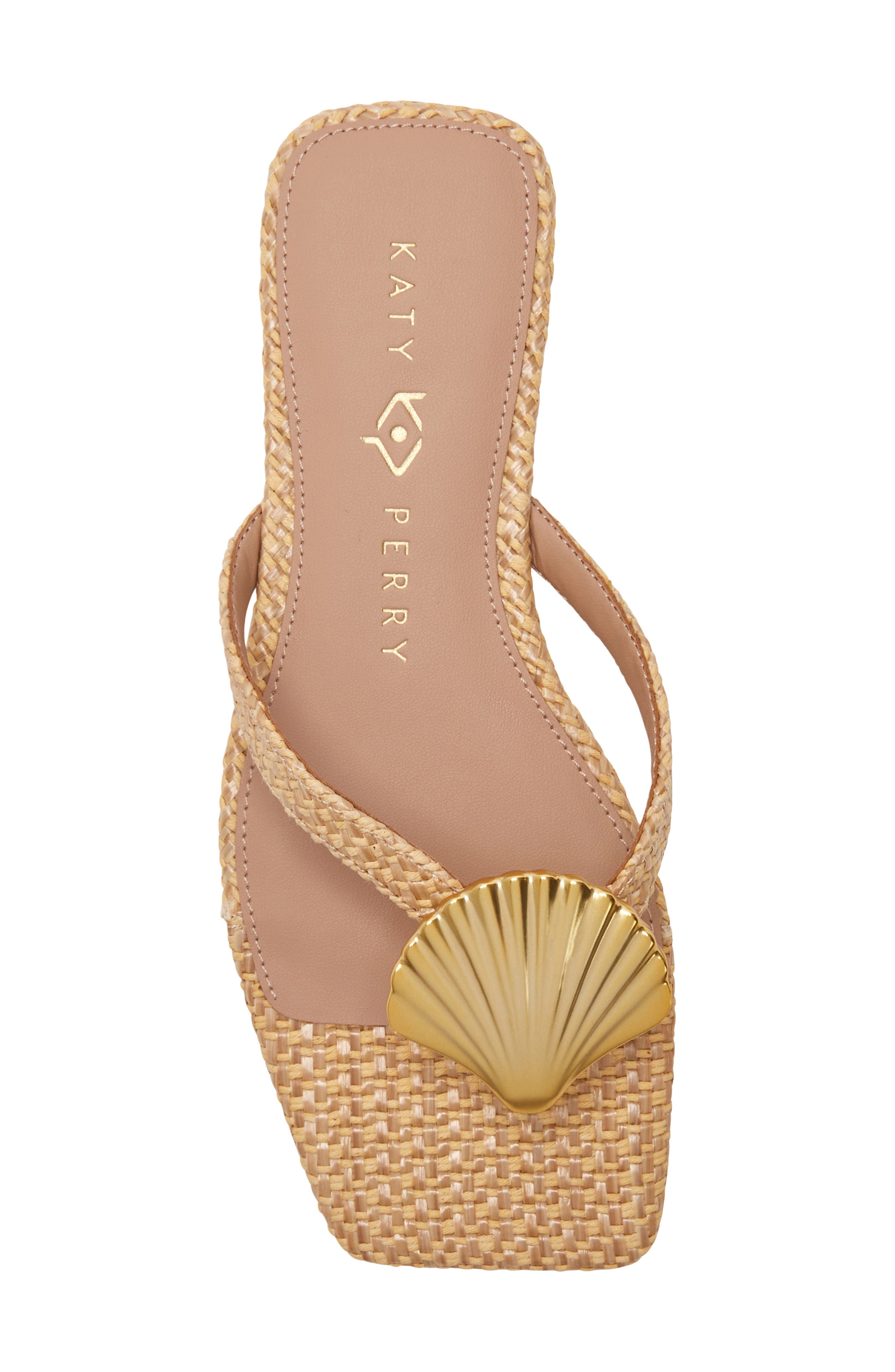 The Camie Shell Flip Flop, Alternate, color, NATURAL