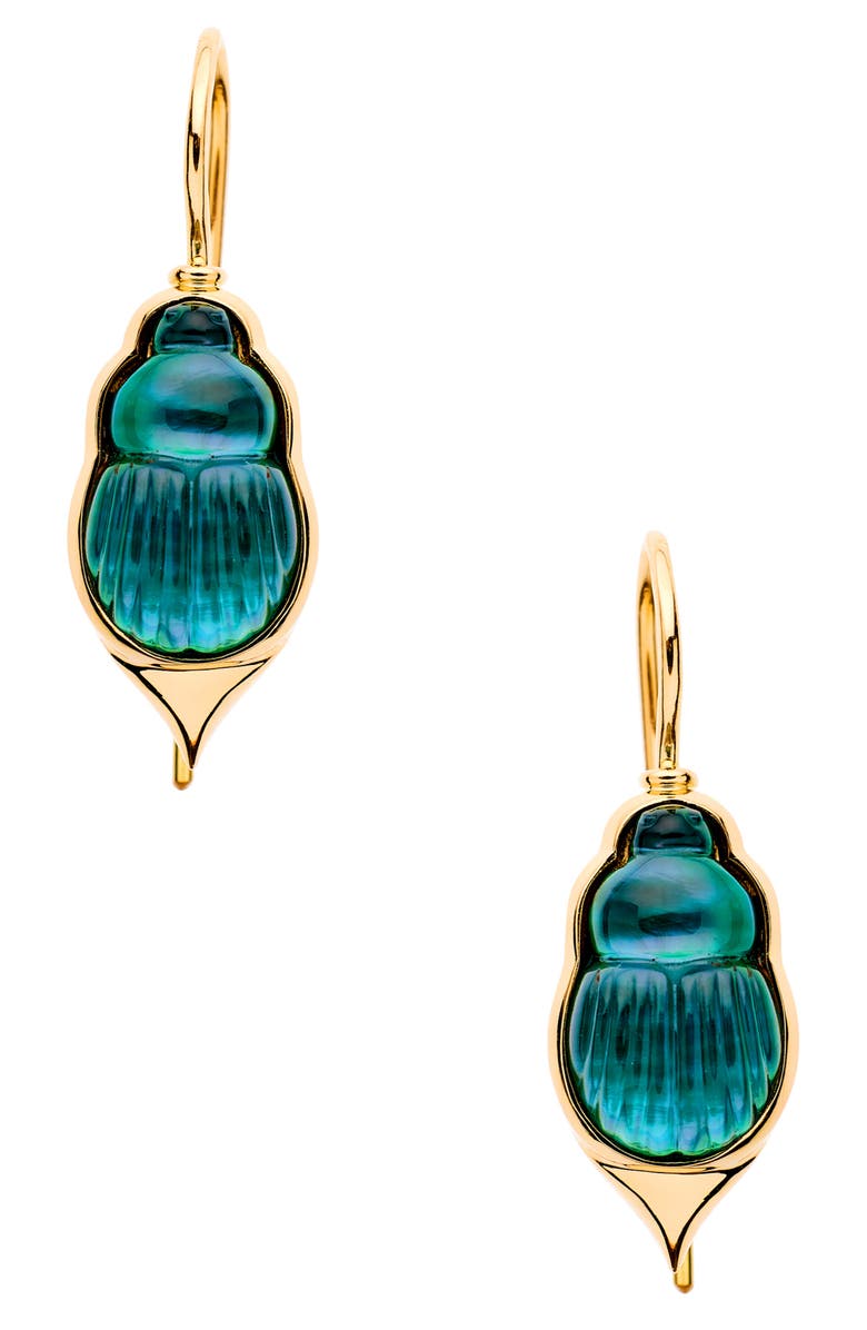 LITO Giada Earrings, Main, color, Green