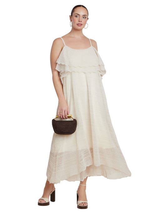 Crochet Knit Maxi Dress (plus)