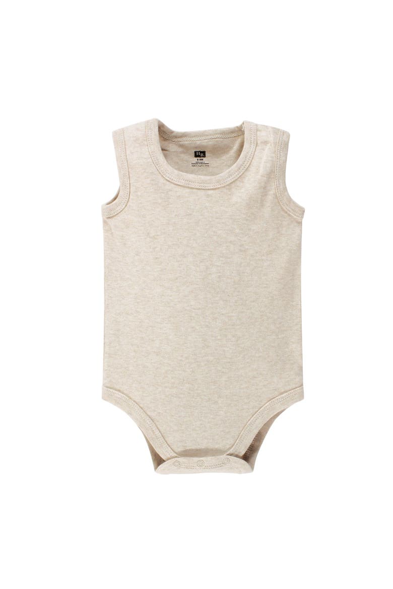 Soft Cotton Unisex Tank Style Bodysuit, Alternate, color, Heather Gray