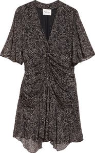 Isabel Marant Étoile Vivienne Ruched Chiffon Dress