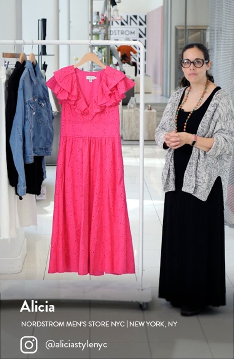 Mirza Ruffle Midi Dress, sales video thumbnail