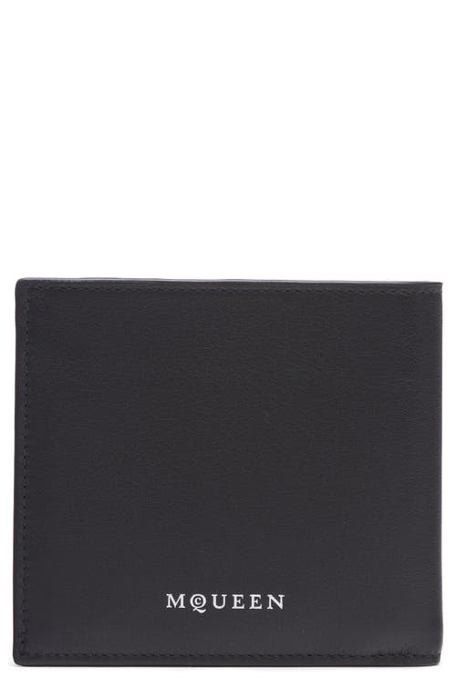 Alexander Mcqueen Mcqueen Leather Biffold Wallet In Black