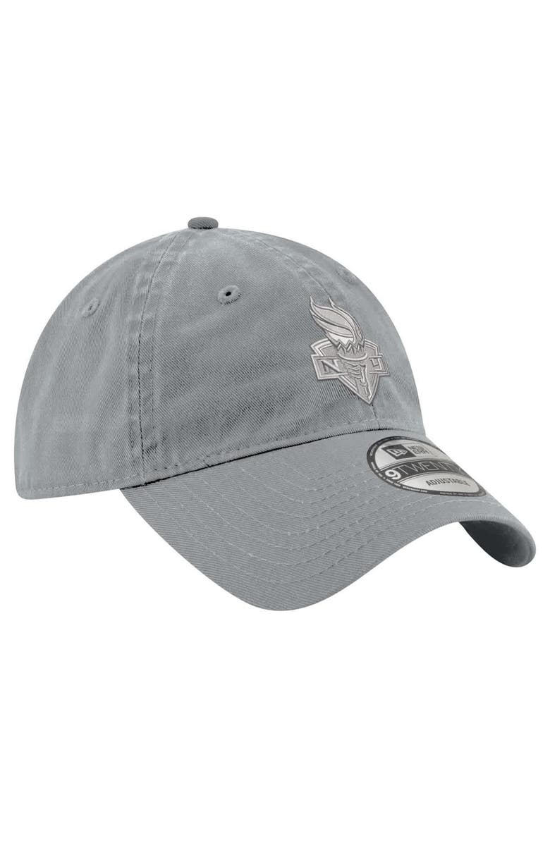 New Era Unisex New Era Gray New York Liberty Core Tonal 9TWENTY Adjustable Hat, Alternate, color,