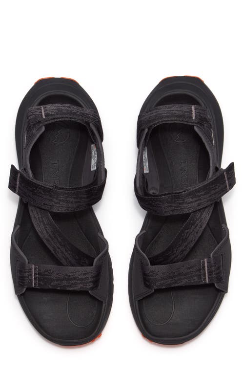 Timberland Motion Dune Sandal In Black Webbing