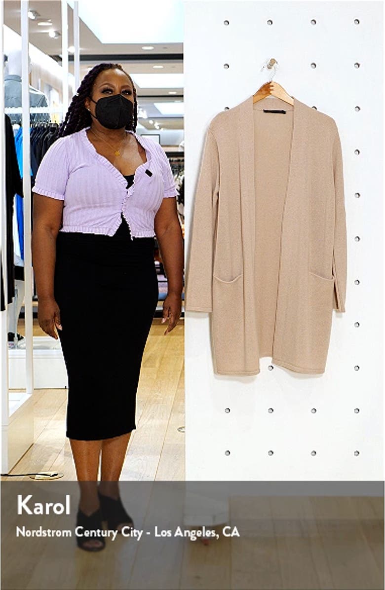 Open Front Cashmere Sweater Coat, sales video thumbnail