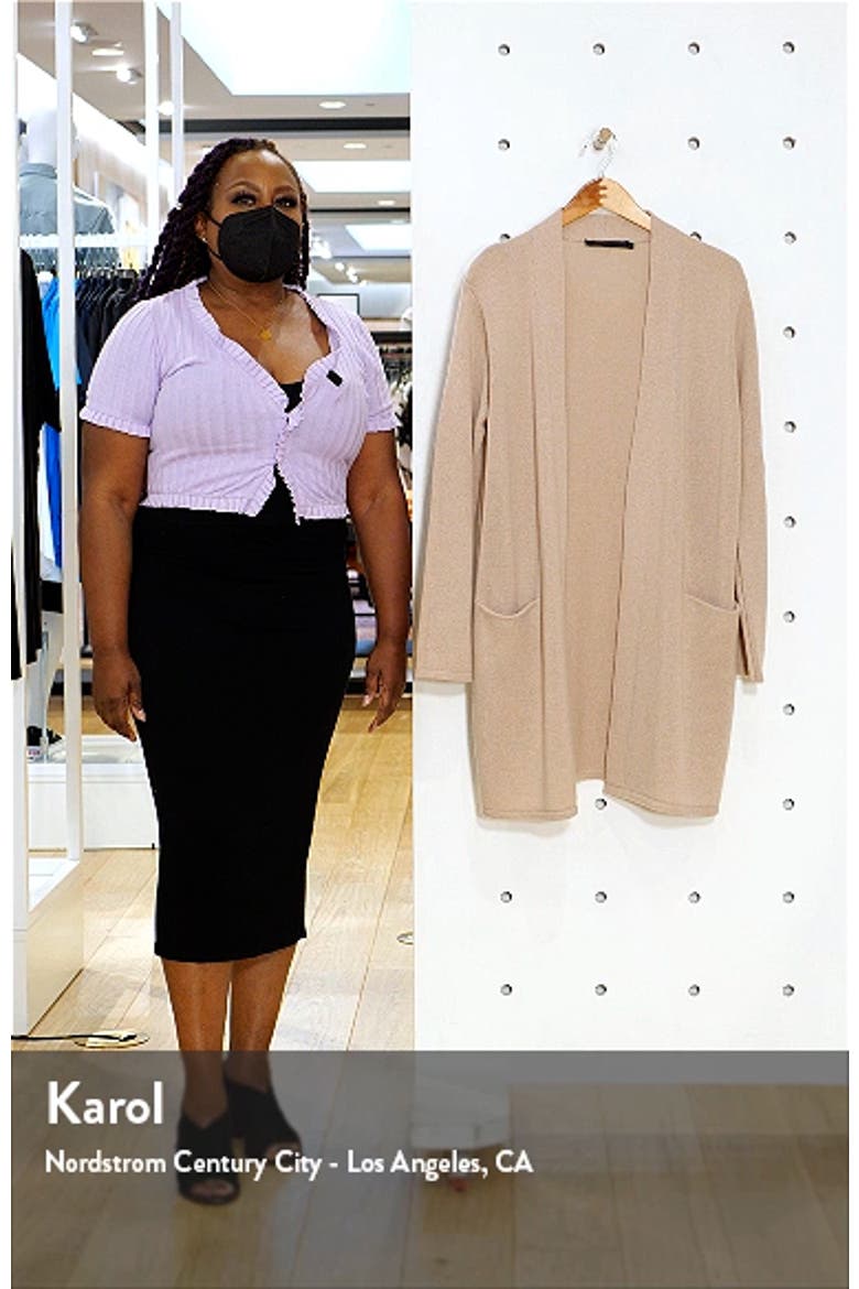 Open Front Cashmere Sweater Coat video