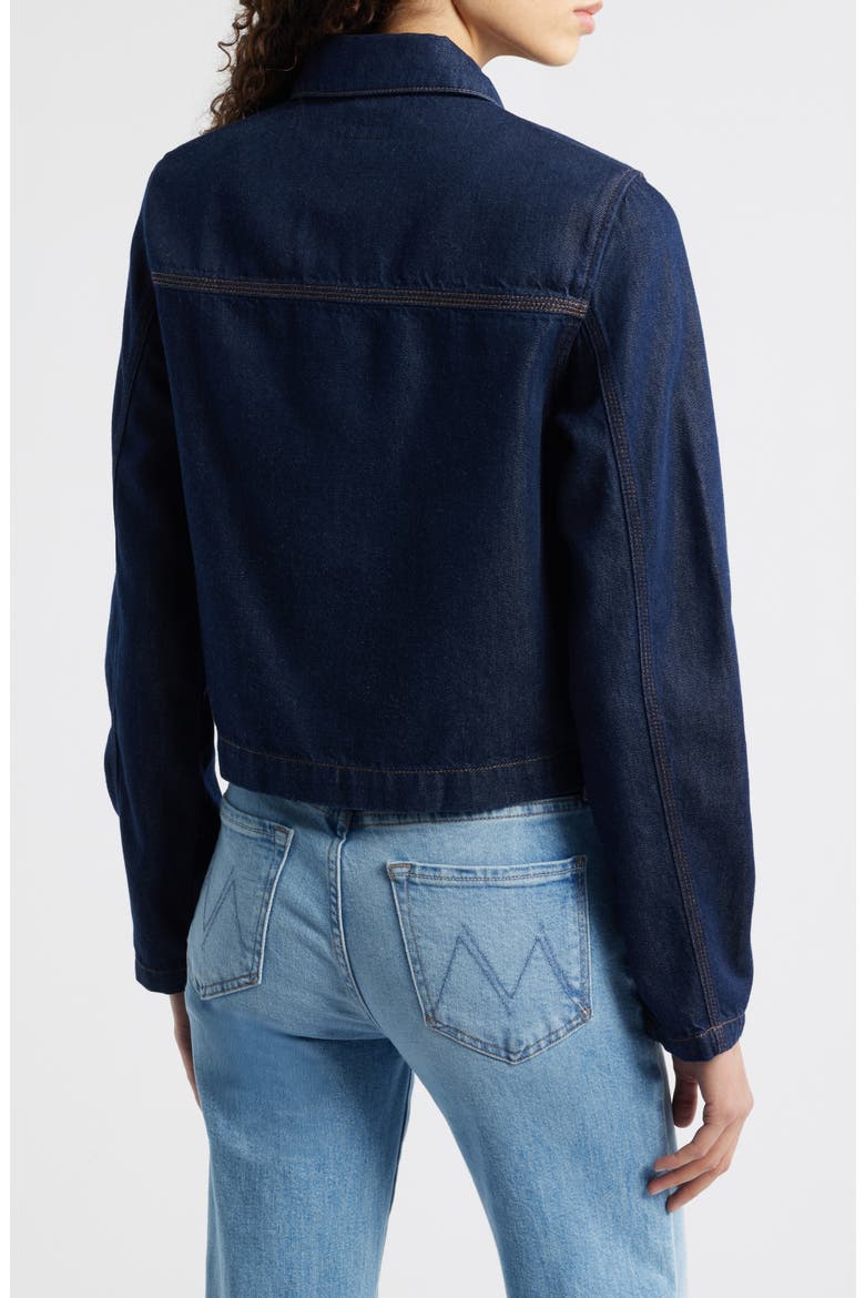 Adrianna Crop Featherweight Denim Jacket, Alternate, color, DUSK RINSE