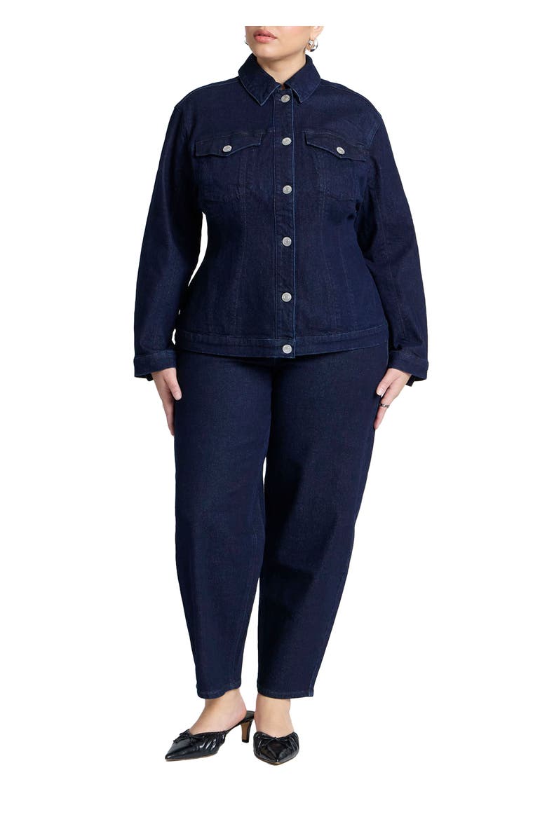 ELOQUII The Barrel Leg Jean, Main, color, 