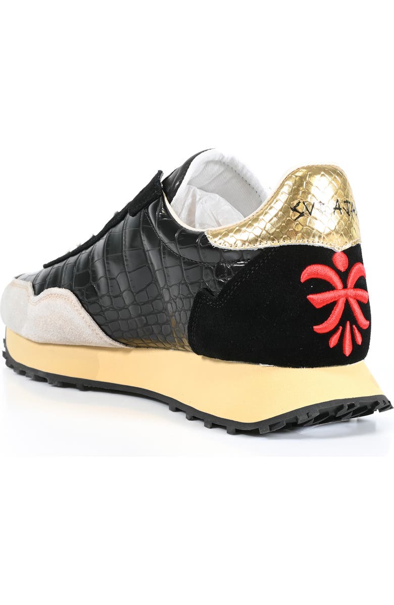 JOHN RICHMOND Signature Runner Sneaker, Alternate, color, Ivory/ Black/ Gold/ Red