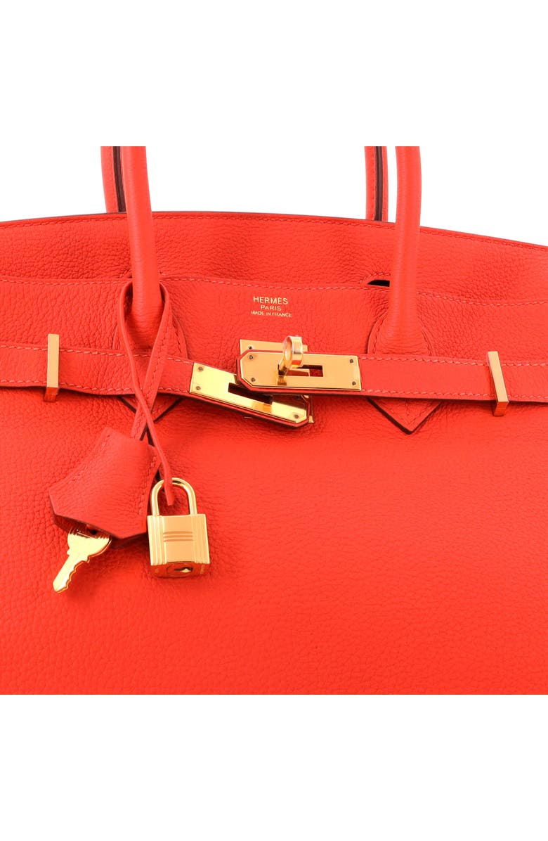 Pre-Owned Hermes Birkin Handbag Orange Togo with Gold Hardware 30, Alternate, color, Capucine