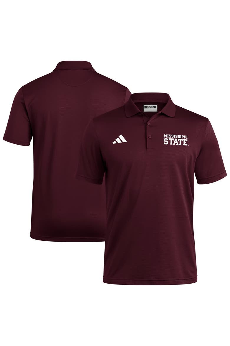 Maroon Mississippi State Bulldogs Ultimate 365 Ottoman Polo Shirt, Main, color, Maroon