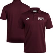 adidas Maroon Mississippi State Bulldogs Ultimate 365 Ottoman Polo Shirt