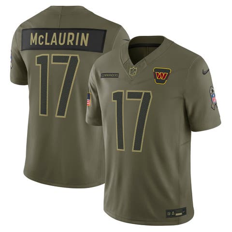 Men's Nike Terry McLaurin Olive Washington Commanders 2025 Salute to Service Limited Jersey