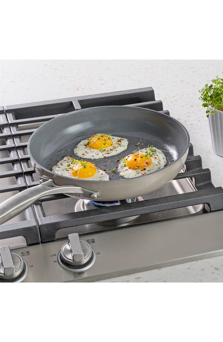 CALPHALON Premier Ceramic Nonstick 8-Piece Cookware Set, Alternate, color, Cream