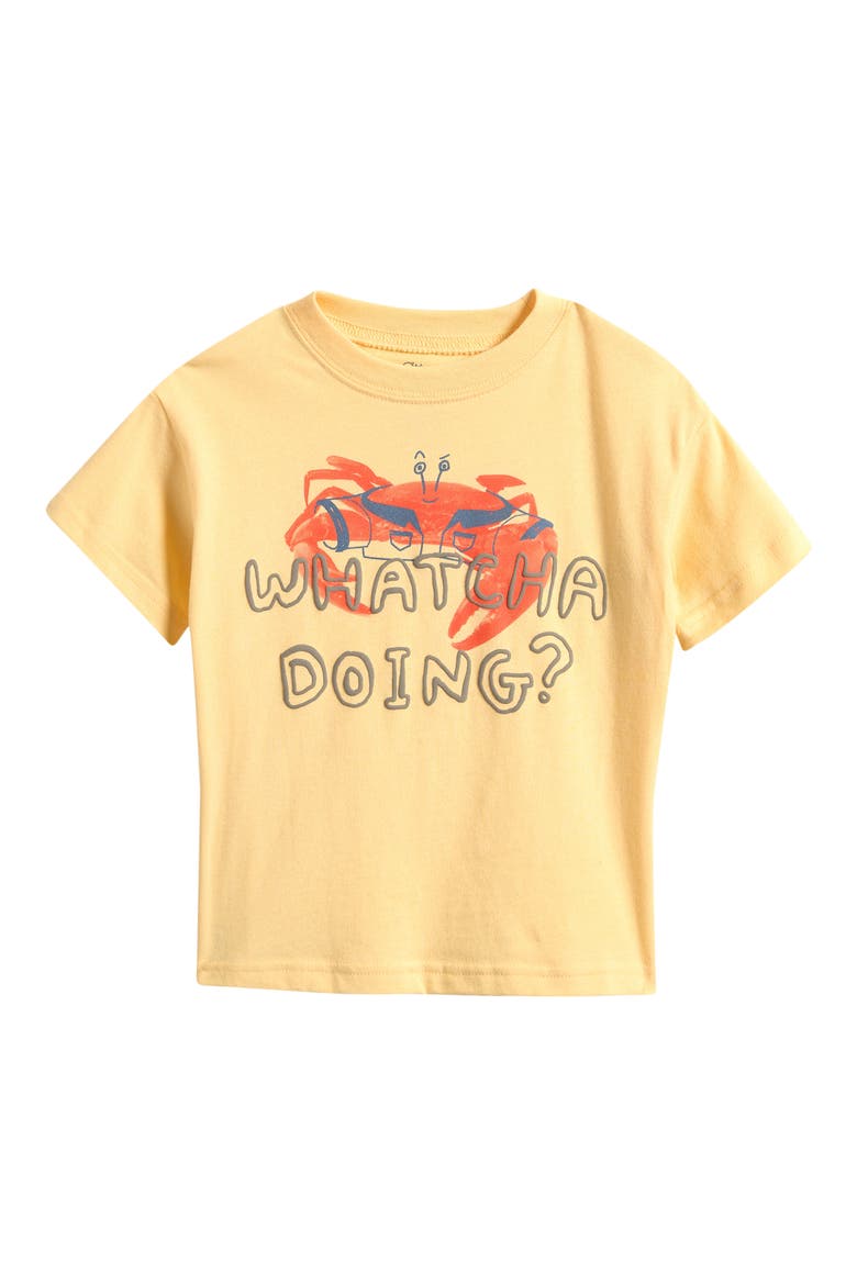 Kids' Relaxed Graphic T-Shirt, Main, color, MARGARINE