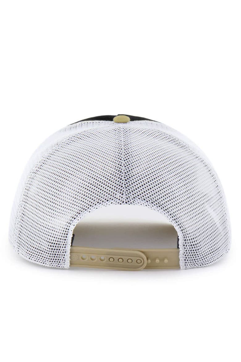 Youth '47 Black/Gold UCF Knights Super Stripe Hitch Adjustable Trucker Hat, Alternate, color, Black