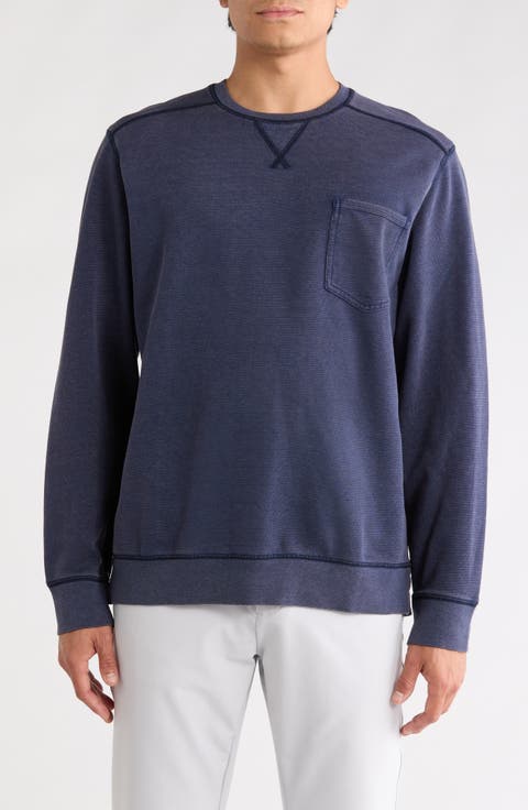 Cascade Faded Cotton Blend French Terry T-Shirt