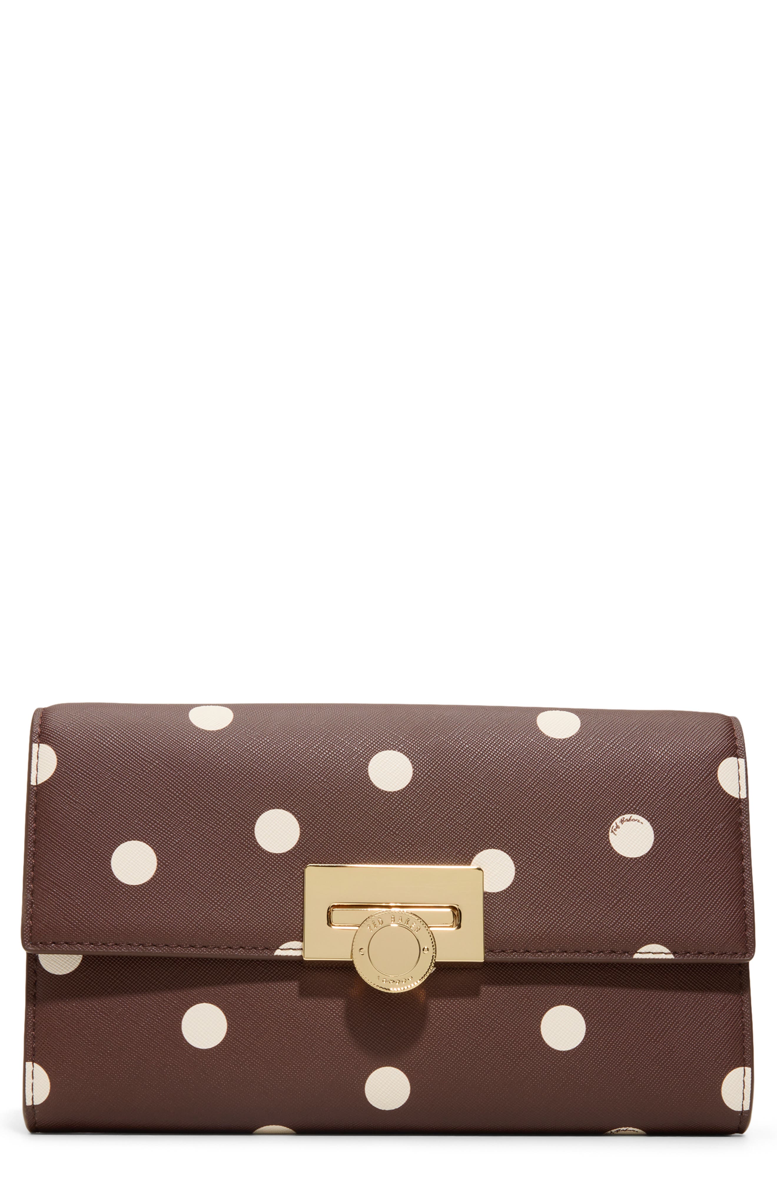 Parisa Polka Dot Faux Leather Crossbody Bag