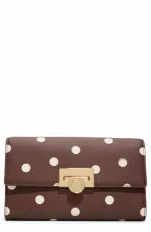 Parisa Polka Dot Faux Leather Crossbody Bag