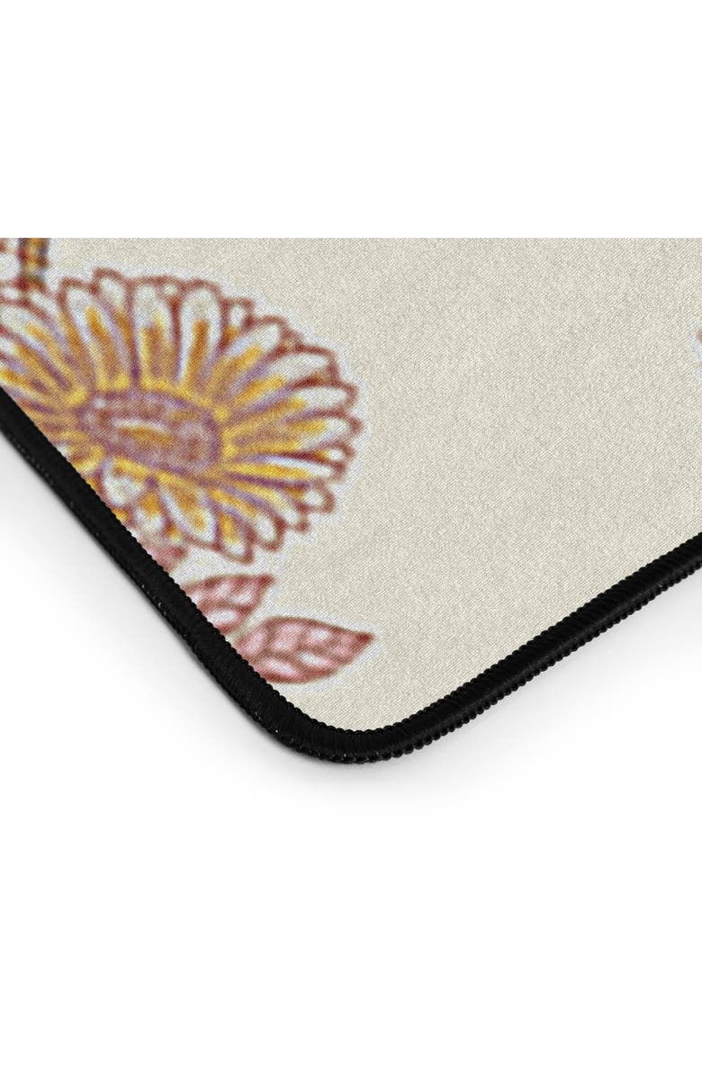 Deny Designs Cottage Garden Floral Print Desk Mat, Alternate, color, Cream