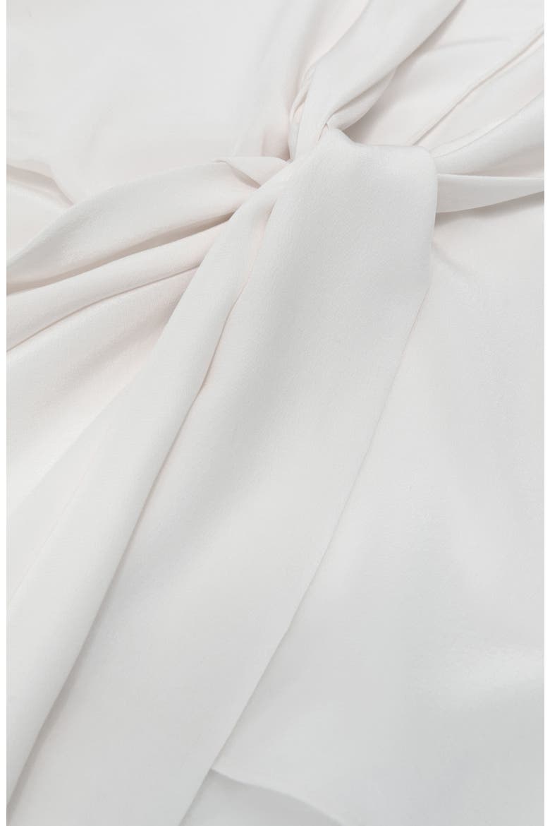 Glenn Tie Waist Silk Top, Alternate, color, IVORY