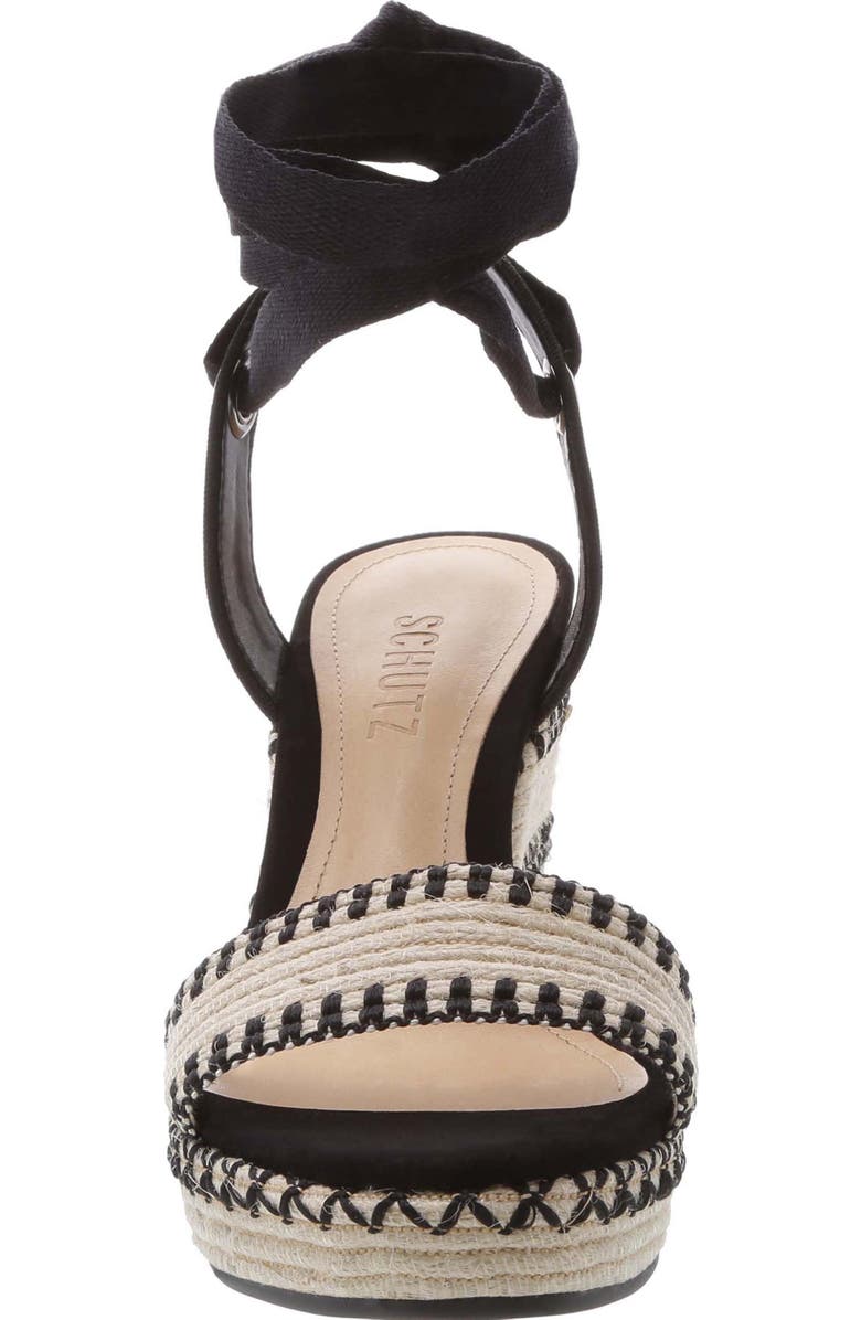 Schutz Electra Platform Wedge Sandal, Alternate, color,