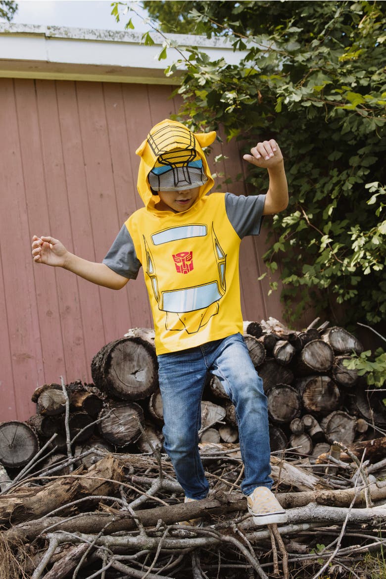 Cosplay Hooded T-Shirt, Alternate, color, Bumblebee Yellow