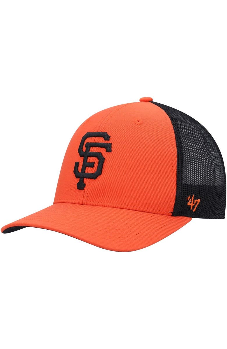 '47 Men's '47 Orange San Francisco Giants Secondary Trucker Snapback Hat, Main, color, Orange