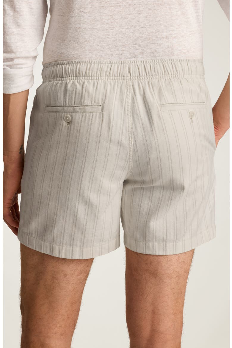Nomad Stripe Drawstring Cotton & Linen Shorts, Alternate, color, CALEBSON STRIPE C19