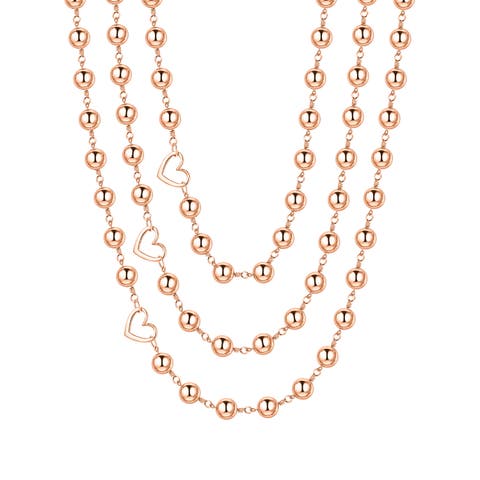 Rose Hematite 3-Layer Socialite Necklace