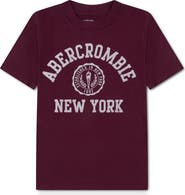 abercrombie kids Kids' Y2K Crest Graphic T-Shirt