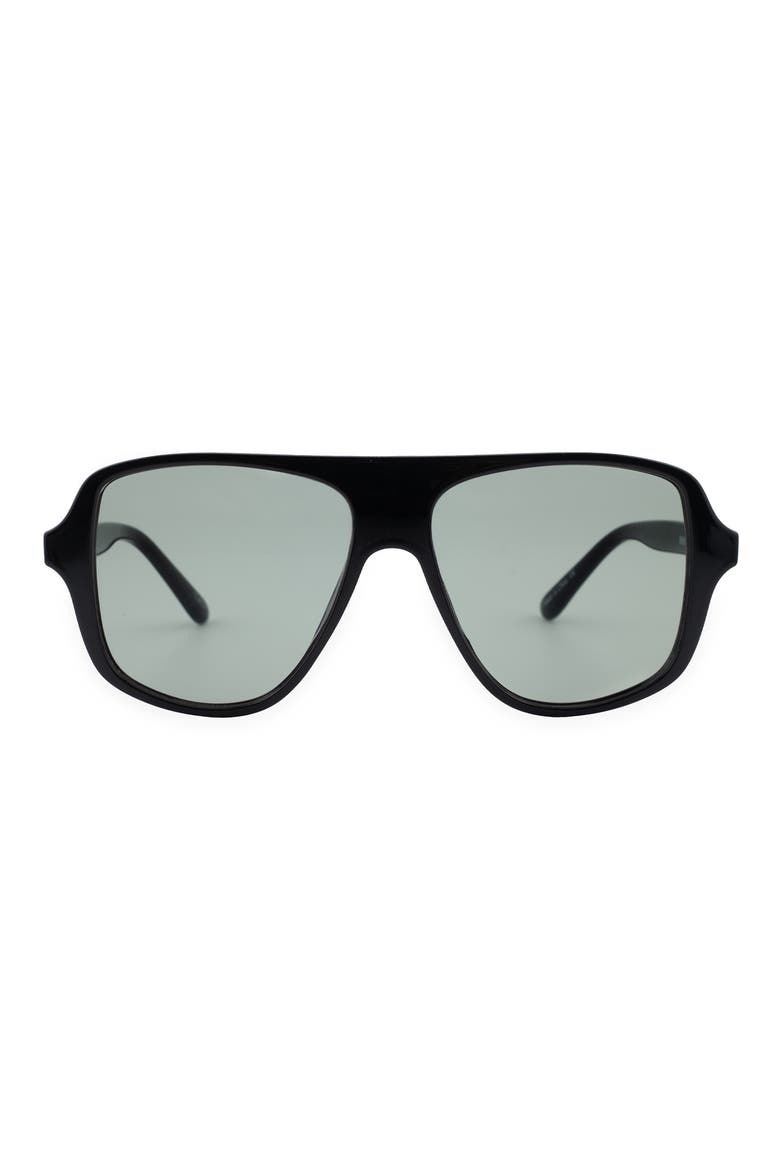 Mikki Navigator Sunglasses, Main, color, BLACK/ GREEN