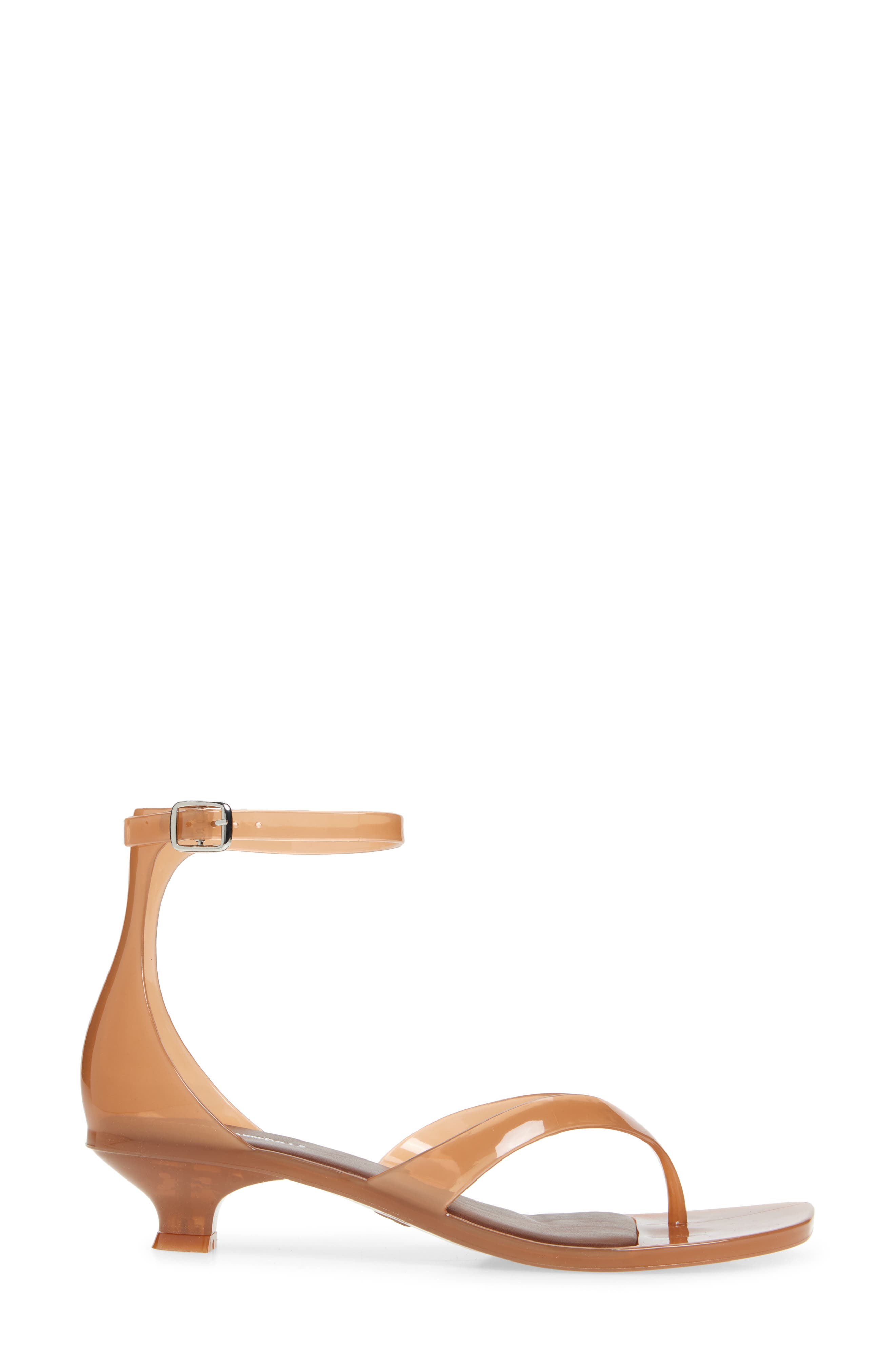 Jeffrey Campbell Gummy Ankle Strap Sandal, Alternate, color, Caramel