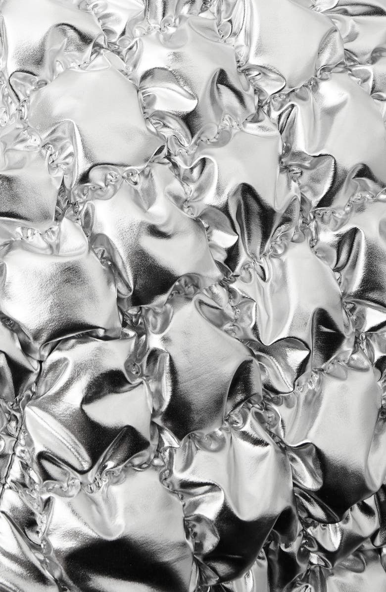 COS Oversize Metallic Quilted Shoulder Bag, Alternate, color,