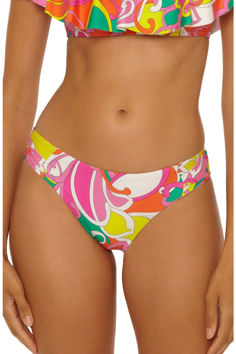 Elara Side Tab Hipster Bikini Bottoms, Main, color, MULTI