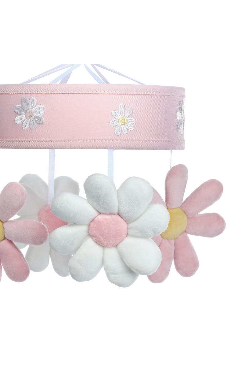 Lambs & Ivy Daisy Dreams Musical Baby Crib Mobile Soother Toy, Alternate, color, Pink