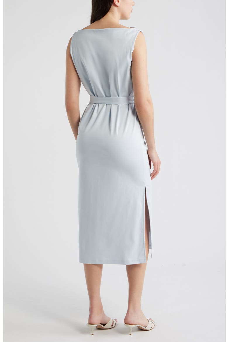 Emiaky Sleeveless Cotton Midi Dress, Alternate, color, PALE LAGOON