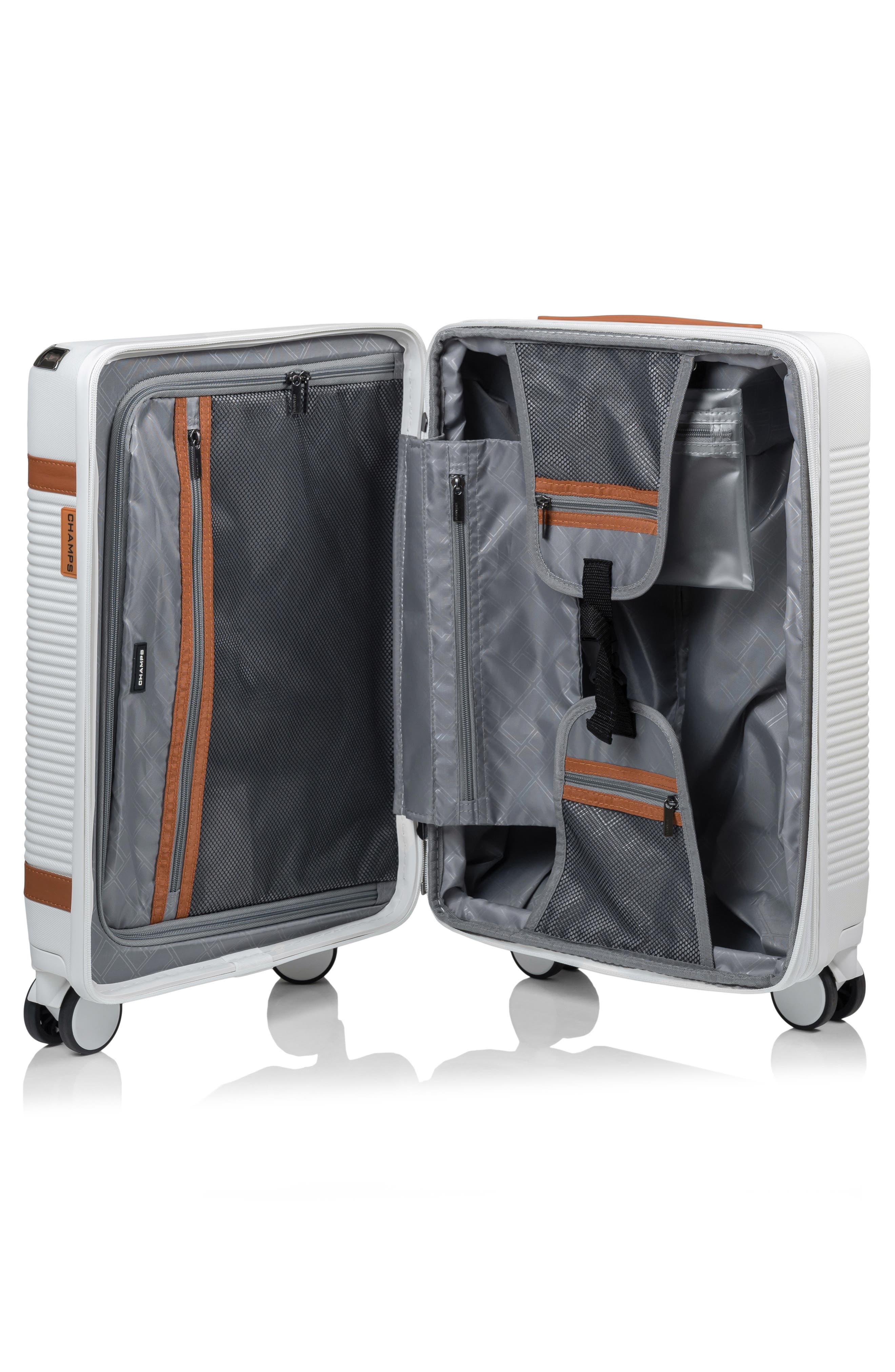 CHAMPS Vintage III Hardside 3-Piece Luggage Set, Alternate, color, Ivory