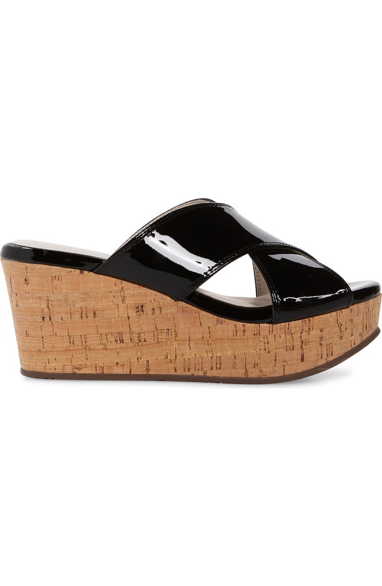 Chocolat Blu Crisscross Wedge Slide Sandal, Alternate, color,