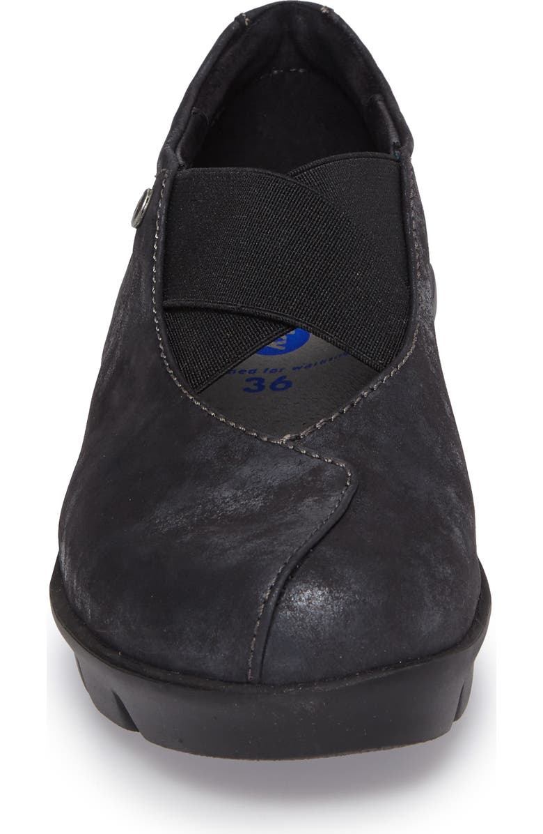 Wolky Cursa Slip-On Sneaker, Alternate, color, Black Leather