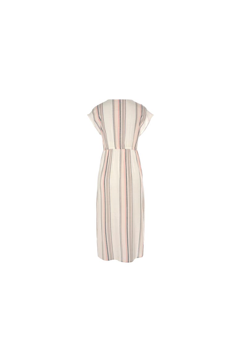 Women's Striped V-Neck Dress, Alternate, color, Multi Striped