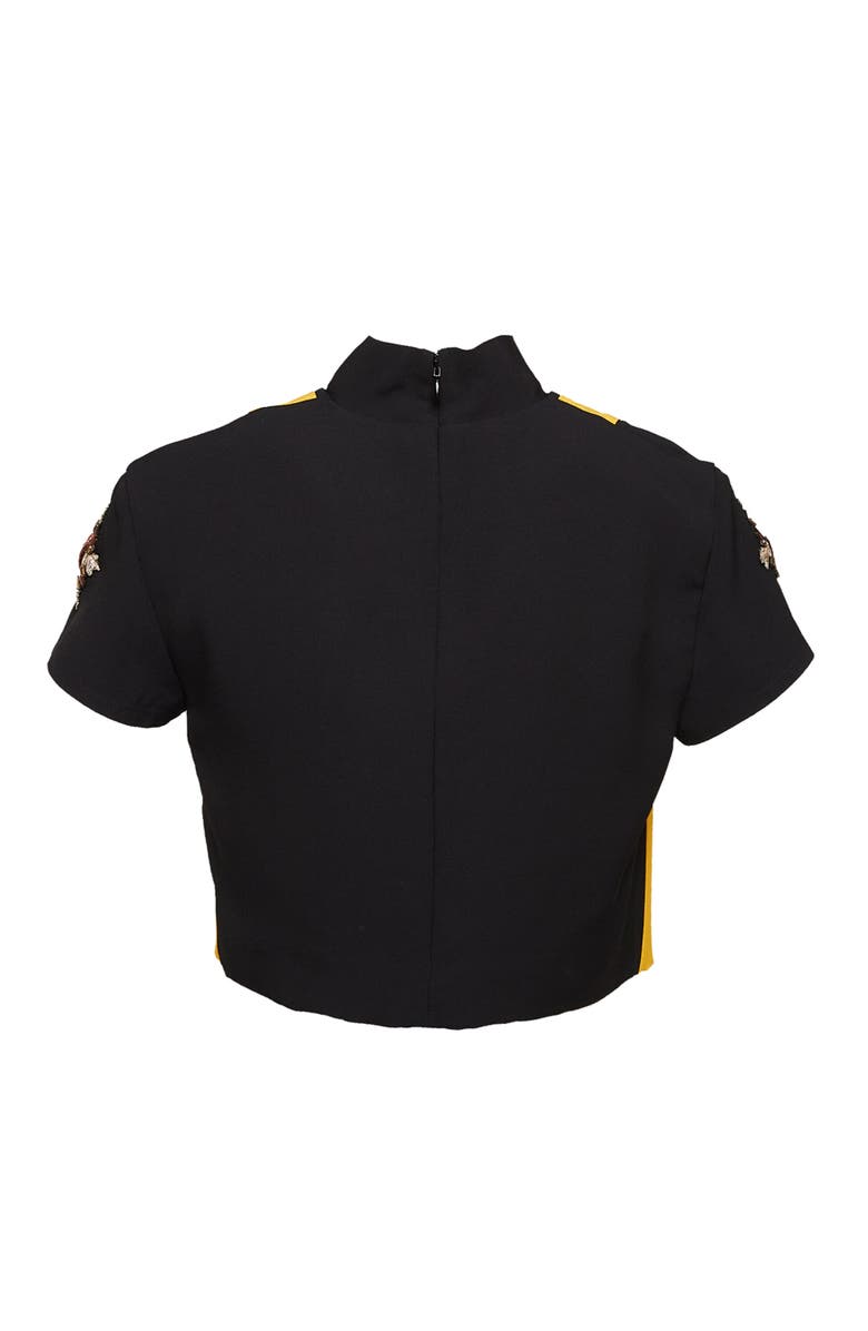 La DoubleJ Harlequin Top Solid Black, Alternate, color, 