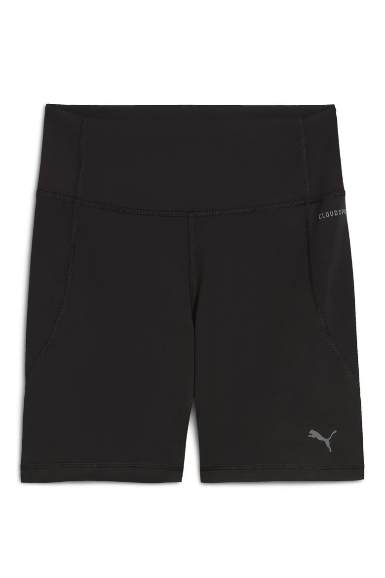 CLOUDSPUN High Waist Performance Short Tights, Alternate, color, PUMA BLACK