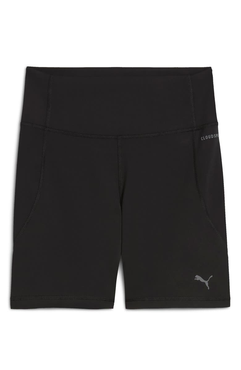 PUMA CLOUDSPUN High Waist Performance Short Tights, Alternate, color, Puma Black