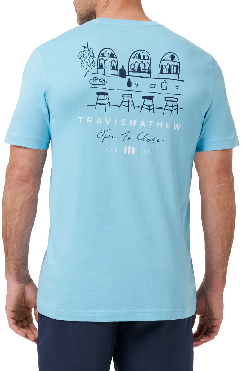 TravisMathew Gelato Tasting Graphic T-Shirt, Alternate, color, Air Blue