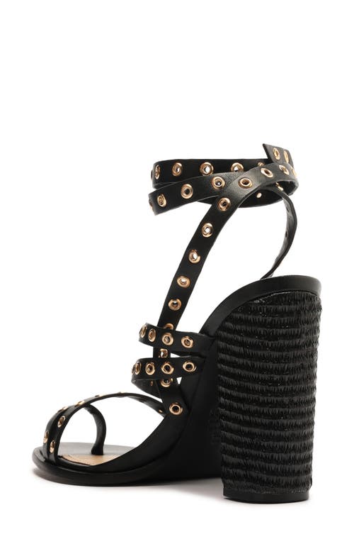 Schutz Annete High Ankle Strap Sandal In Black