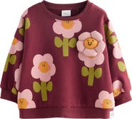 NEXT 3D Flower Embellished Graphic Sweatshirt