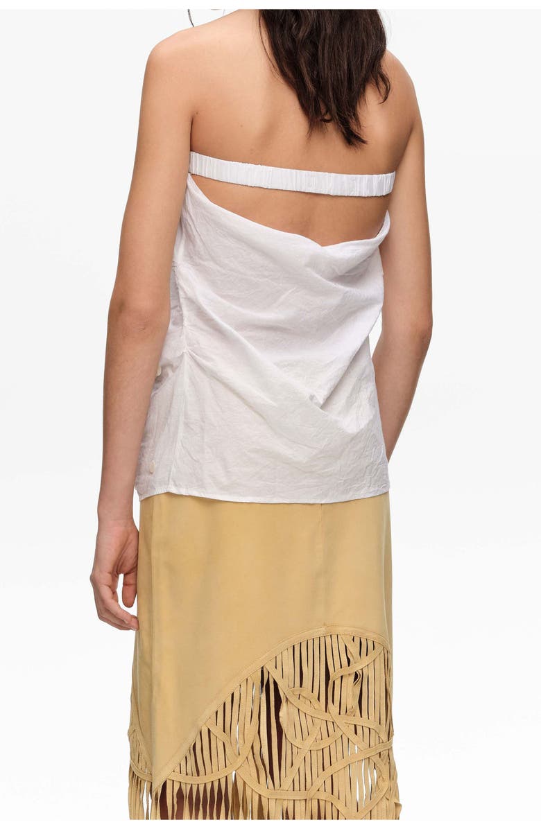 Bimba y Lola Ruched Strapless Top, Alternate, color, White